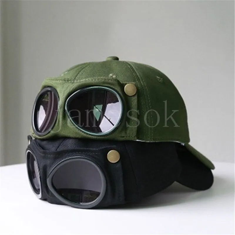 Aviator Hat Summer Personality Glasses Baseball Cap Female Unisex Sunglasses hat Male Cap Baseballcap Boys Caps de660