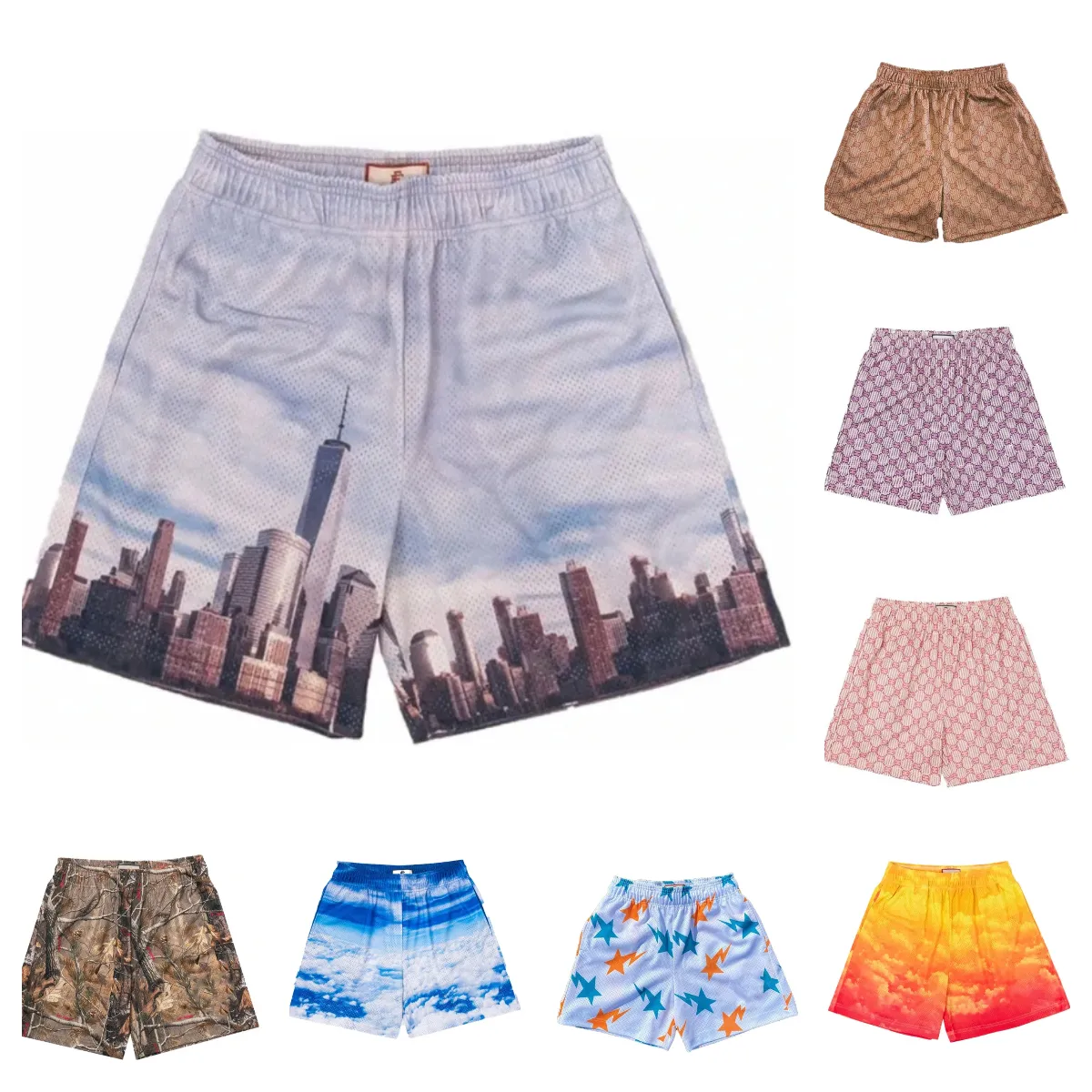 Emmanuels Mens Beach SwimmingDmens Swim Shorts Pulloverリラックスしたドローストリング幾何学ポリエステルカジュアル2024衣類ゆるい服