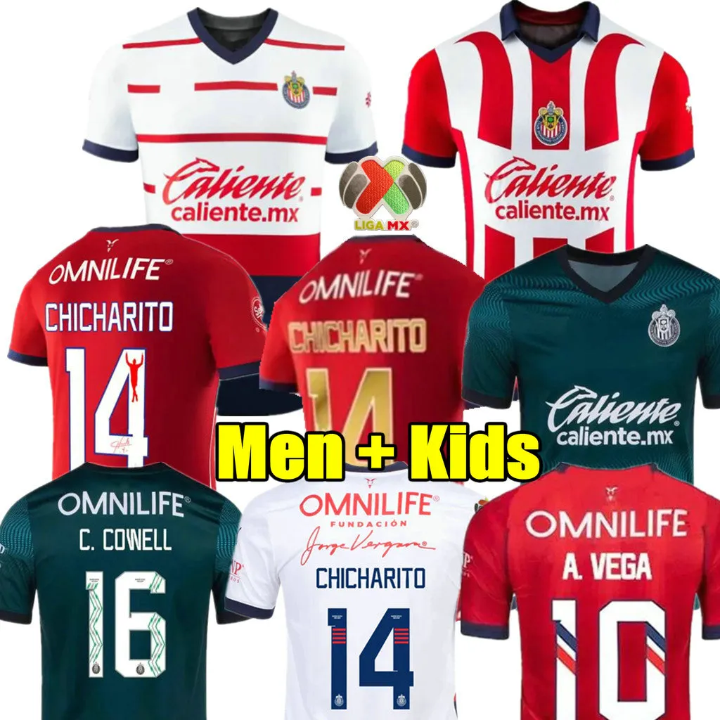 Chicharito 23 24 Chivas de Guadalara Soccer Jerseys 2023 2024 3: e Liga MX C. Cowell A.Zaldivar Calderon J.ias A.Vega Ponce Aarado Men Women Kit Kit Football