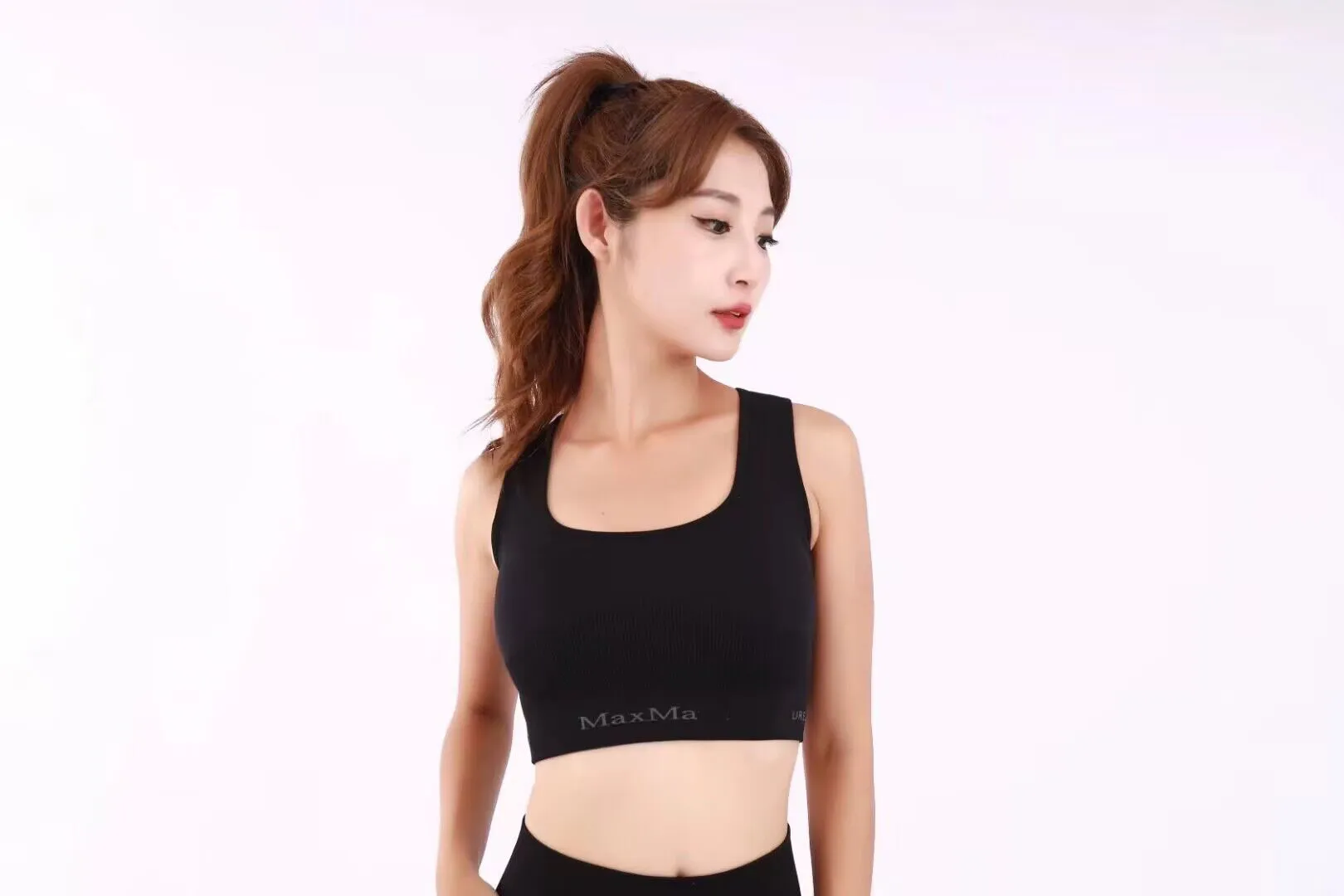 Yoga Bra Vital Seamless Sports Max Bra Medium Support Running Racerback Sport Woman Fitness Vest Type Brassiere Bra Top Activewear