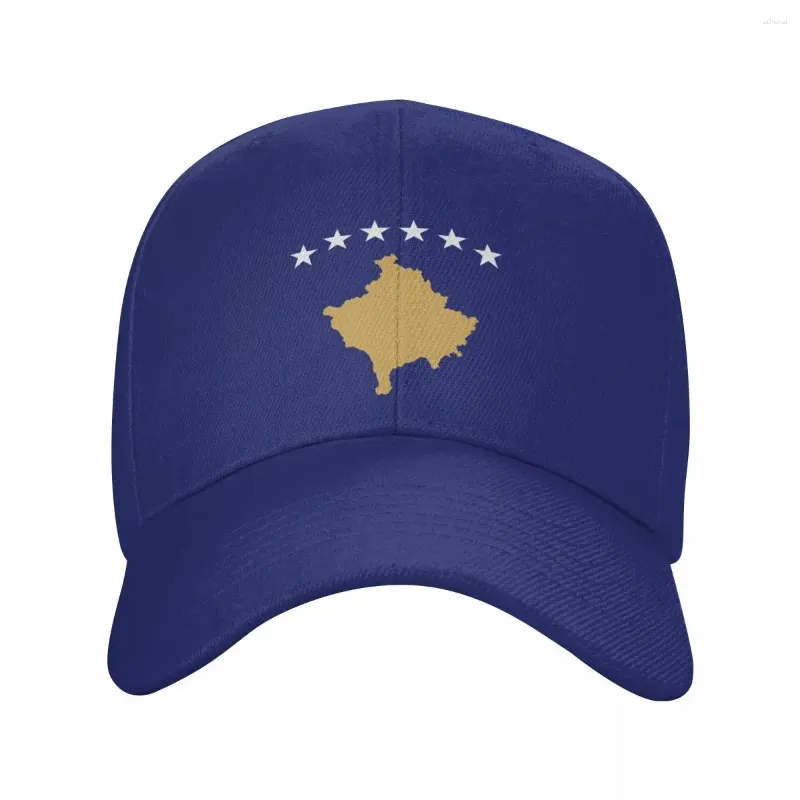 Casquettes de baseball personnalisées drapeau du Kosovo casquette de baseball pour hommes femmes respirant kosovar fier papa chapeau en plein air Snapback chapeaux d'été