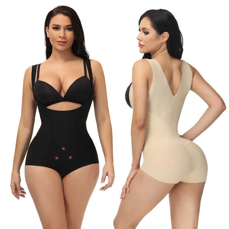 Taille ventre Shaper sans couture body shorts haute élastique ceinture abdominale été post-partum mise en forme