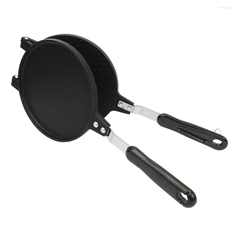 Moules de cuisson Plaque ronde double face Pan Crème glacée DIY Moule antiadhésif Gaufrier Gaz Alliage d'aluminium Pancake Cône Cuisine Oeufs Rouleau