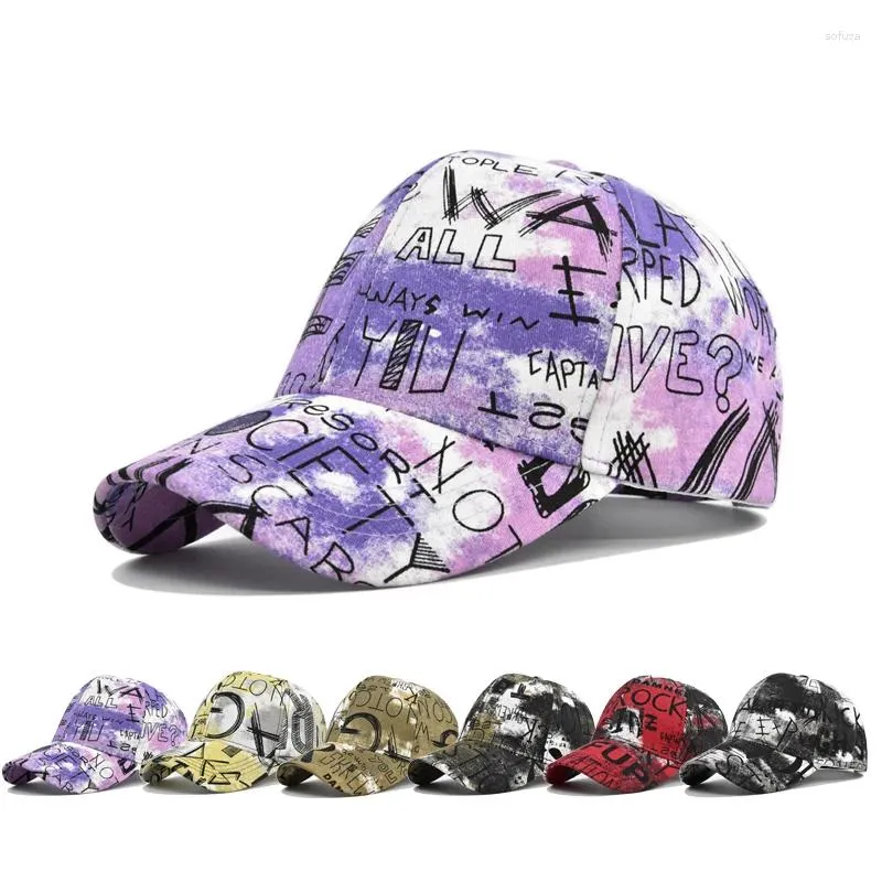 Bollmössor baseball mössa graffiti snapback hatt sol vår sommar sport hip hopp monterade hattar för män kvinnor