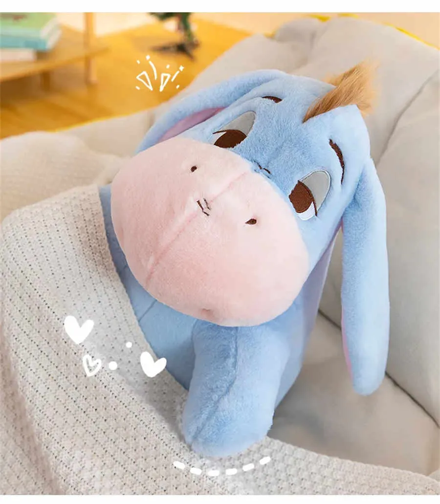 Sleepless Donkey Plush Toys Cute Cartoon A Little Donkey Doll Soothing Sleep Pillow Gifts to Children