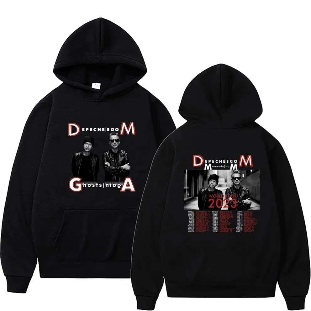 Felpa con cappuccio British Band Depeche Cool Mode Ghosts Again World Tour 2023 Tuta grafica Uomo Donna Moda Felpa con cappuccio in pile oversize 240301