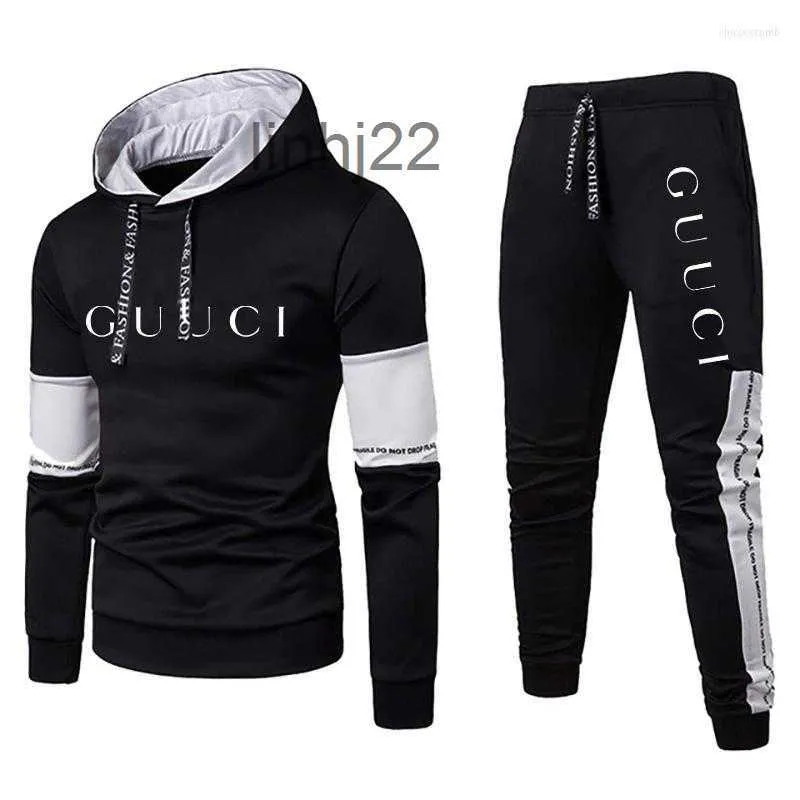 Homens Tracksuits Mens Homens Moda Moletom Hoodies Conjuntos Tracksuit Piece Outfits Jogger Marca Terno Masculino Pulôver Inverno Streetwear Clothesl61sM4S0