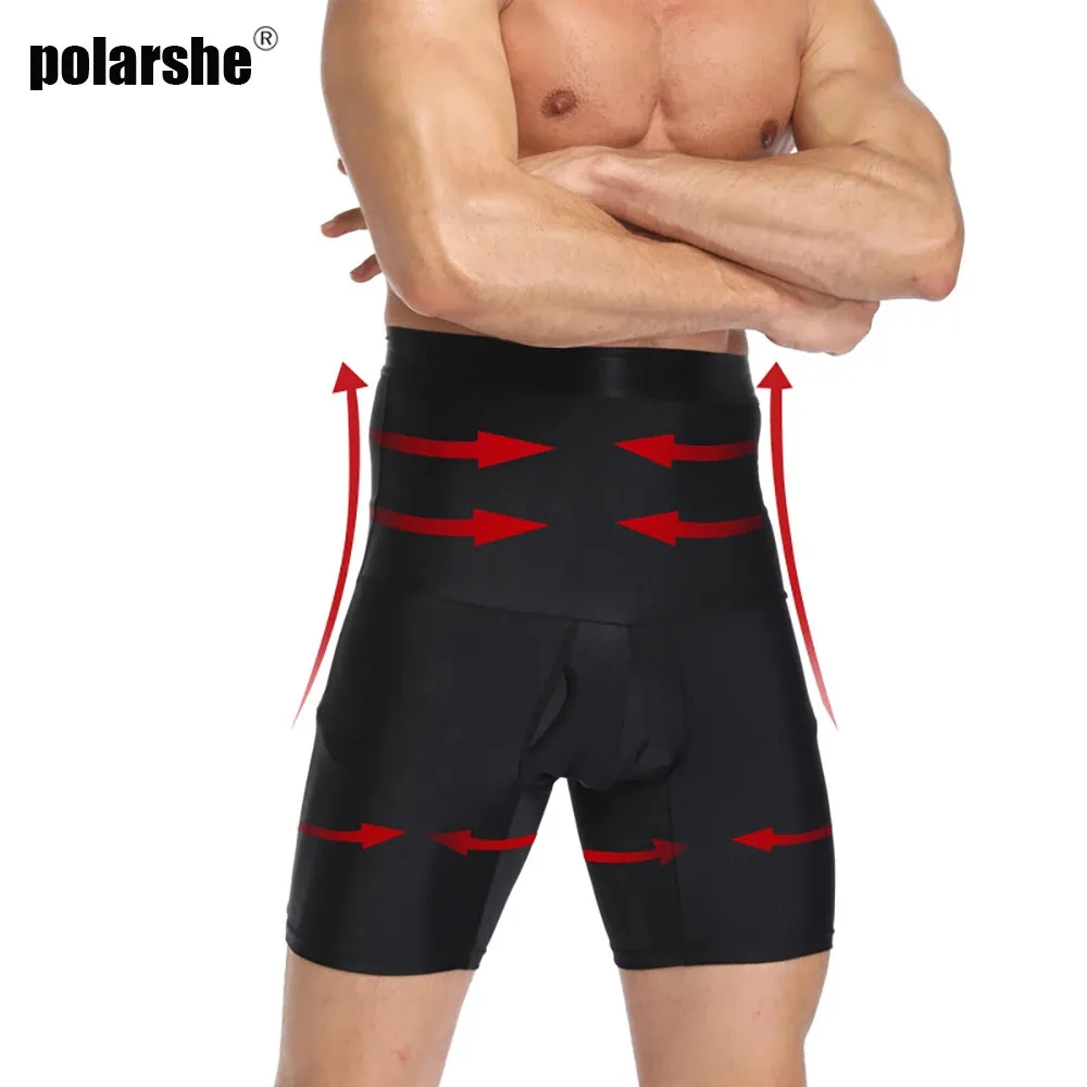 Herren Body Shaper Kompressionsshorts Body Shaper Taillentrainer Bauchkontrolle Schlankheitsmodellierung Hosen Gürtel Boxer Unterwäsche 240220