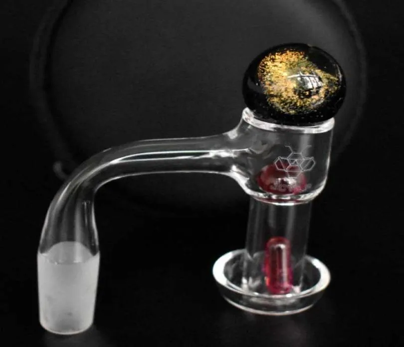 Nieuwe JCVAP Weld Terp Slurper Quartz Banger met Logo Rits Zak Ruby Pijler Peren Kraal marmeren Ballen Insert voor Glas Bong9014082