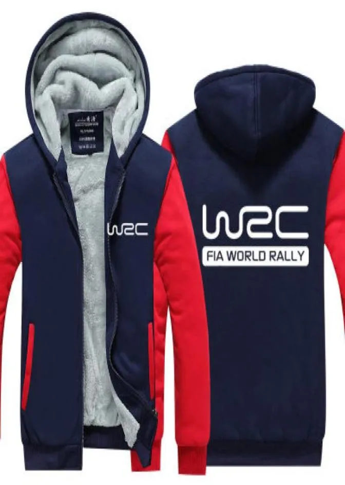 2019 inverno com capuz wsc fia world rally homens mulheres engrossar outono hoodies roupas moletom com zíper jaqueta de lã com capuz streetwear5863095