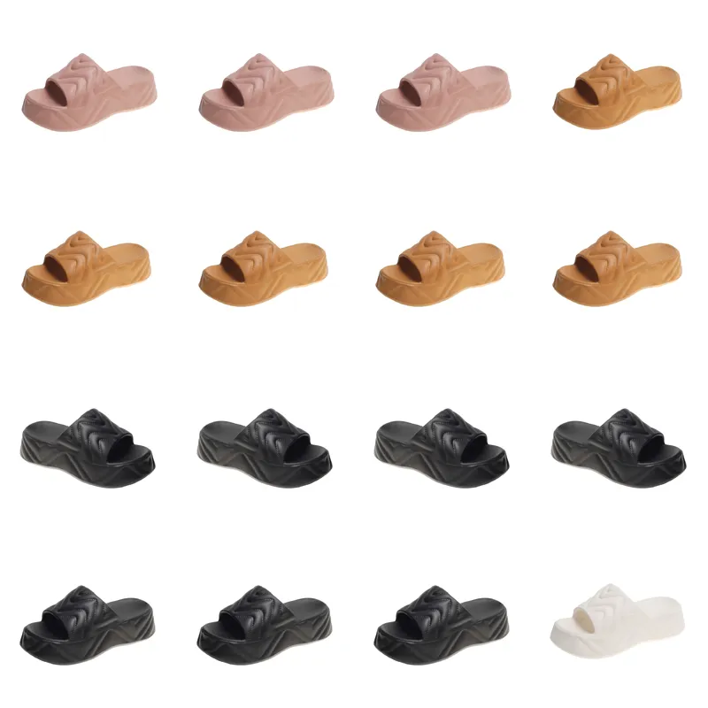 sommar ny produkt tofflor designer för kvinnor skor vit svart rosa gul non-halp mjuk bekväm-08 toffel sandaler kvinnor platt glider gai utomhusskor