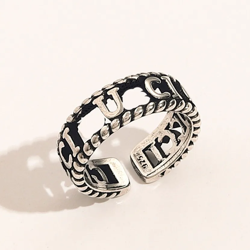 Luxury Vintage Charm Rings Boutique Birthday Wedding Gift Ring Brand Designer Högkvalitativ vår Romantisk tjejring