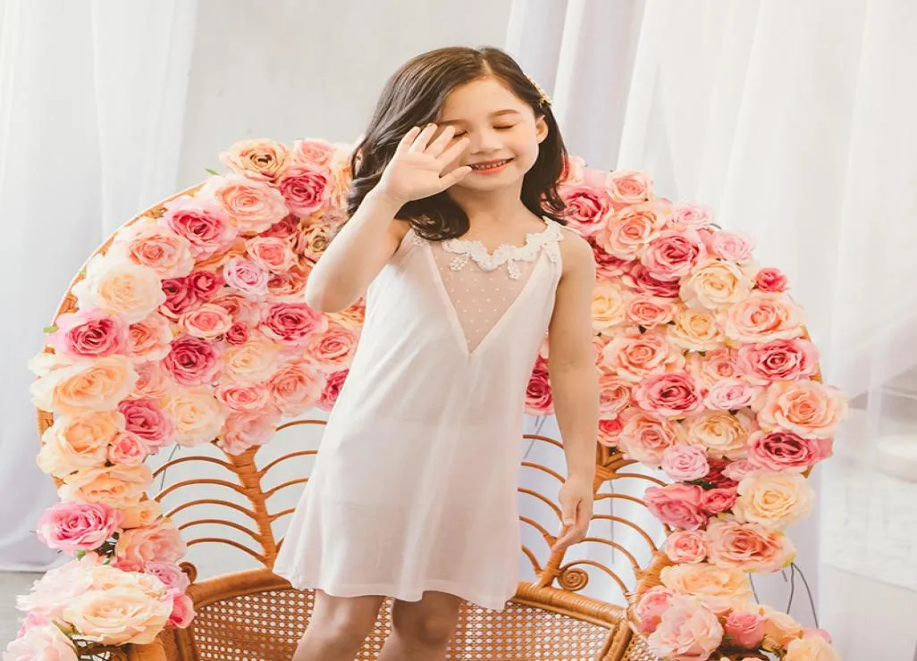 Sexy Girls Pajamas Sleep Dress Kids One Piece Nightdress Nightgown Sleepers Children Night Dress Size 13 11 10 9 8 7 5 4 Years Y209799624