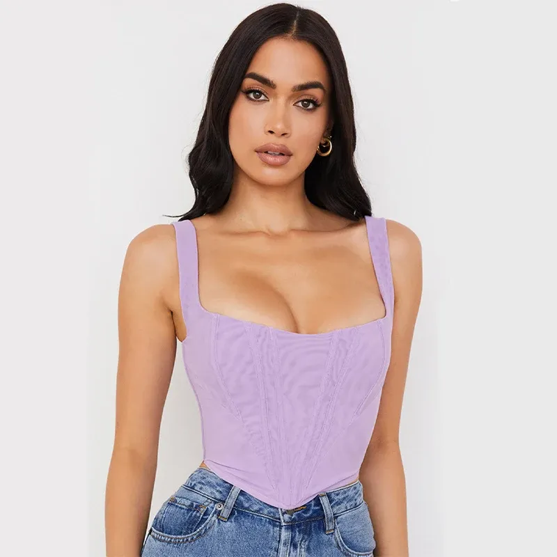 Camis Cami Top Traf 2023 Woman Y2K Vintage Tanks Topps Rarf Official Store Women's Women's Clothing Summer Novell Corset Wesay Jesi Tees