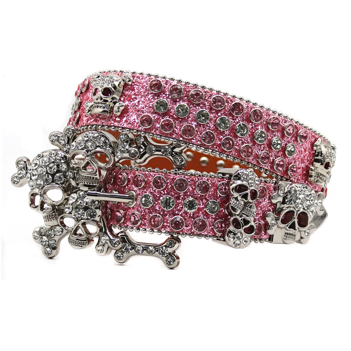 Western Skull Rhinestone Pass for Women luksus diament