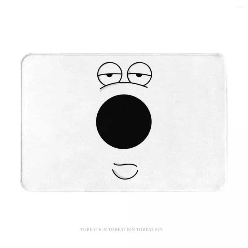 Mattor Family Cartoon Guys Non-Slip Doormat Kitchen Mat Dog Face Hall Mattan Välkommen Mattor Dekorativ