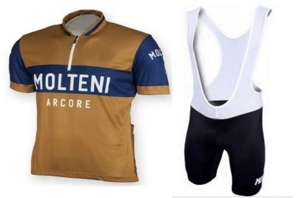 2022 Molteni Arcore 레트로 사이클링 저지 세트 남성 Ropa ciclismo 사이클링 의류 MTB 자전거 의류 자전거 유니폼 2xs6xl p52156634