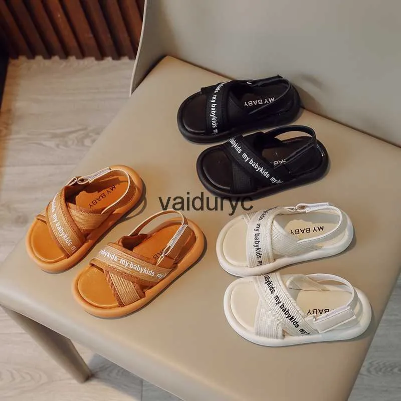 Sandalen Jongens en meisjes kindersandalen babystrandschoenen kinderzomer Koreaanse versie Koreaanse versie studentensandalenH240307