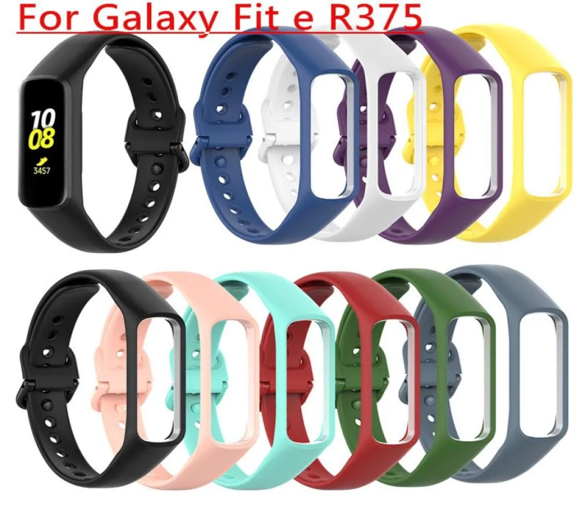 Yeni Akıllı Saat Bandı Bilek Band Strap Fit E R375 Saat Bandı TPU Ayarlanabilir Bilezik Samsung Galaxy Fite Sma8471521