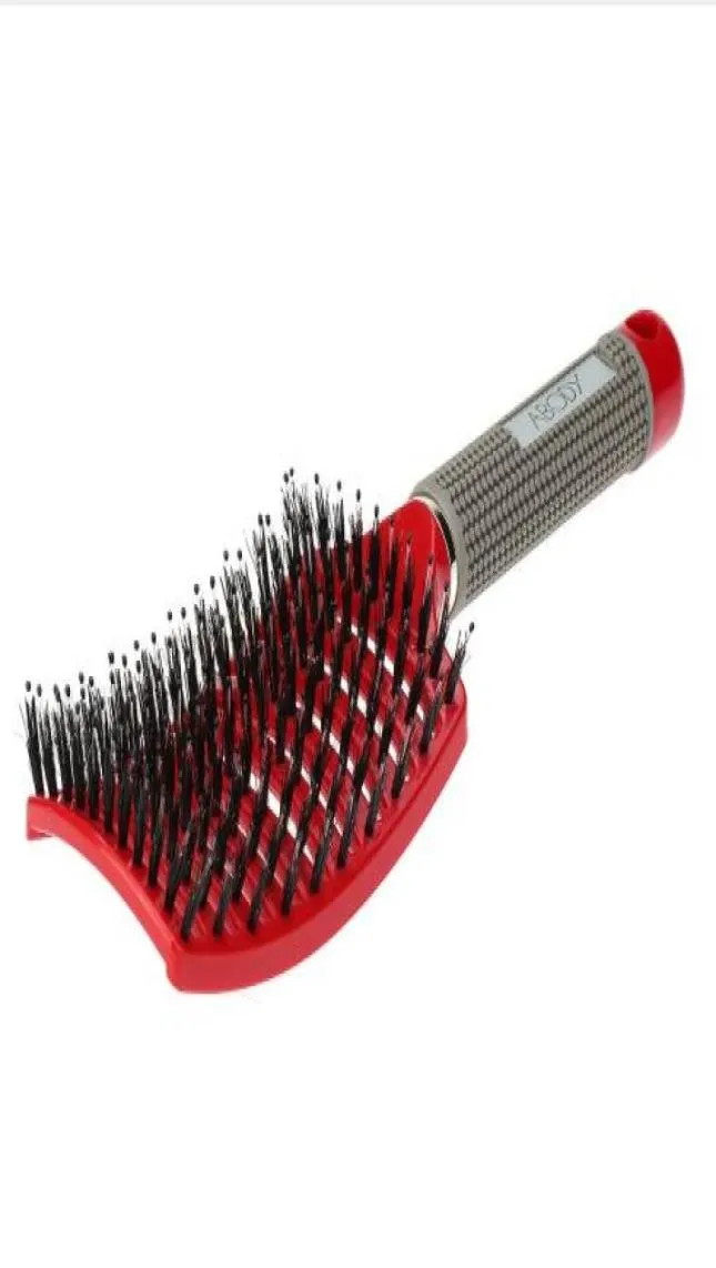 Abody cabelo couro cabeludo massagem pente escova de cabelo bristlenylon feminino molhado encaracolado desembaraçar escova de cabelo para salão de cabeleireiro ferramentas estilo 9779269
