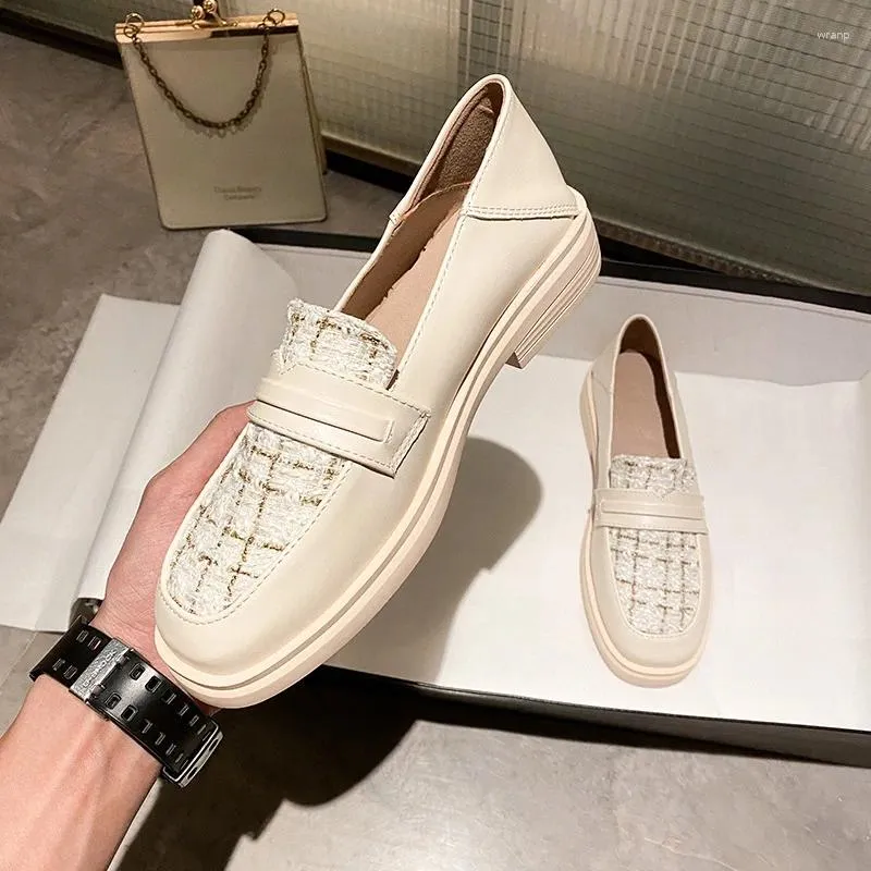 Sequines Black/White Disual Shoes 421 Cloth Leather Woman Woman Platform Flats Oxford Oxford Swice -keel slip on Laiders Big 43 372