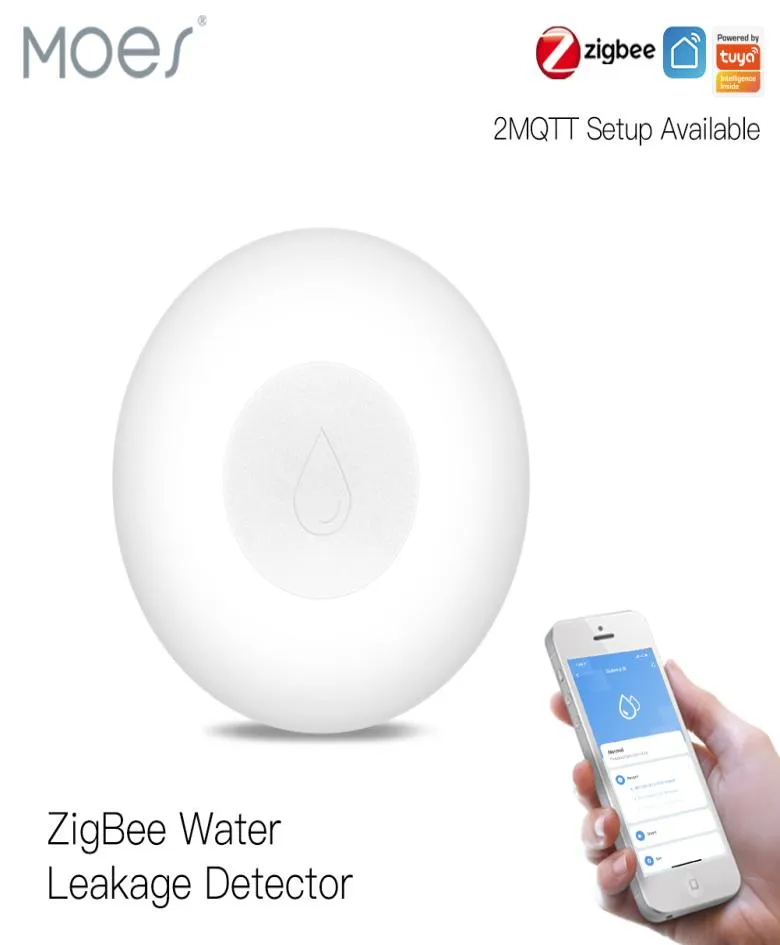 ZigBee Tuya Smart App Controllo remoto Sensore di allagamento Rilevatore di perdite d'acqua Serbatoio dell'acqua pieno Avviso Sistema di allarme di sicurezza di troppo pieno7992372