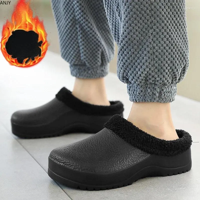 Slippers Couples Men Garden Shoe Women Water Proof Chef Comfortable Sandal For Pet Workers Outdoor Fishing Boots