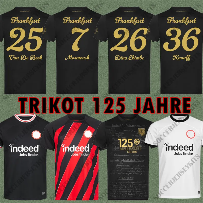 TRIKOT 125 JAHRE 2023 2024 125. JAHRE Eintracht Frankfurt Fußballtrikots 23 24 MARMOUSH M.GOTZE