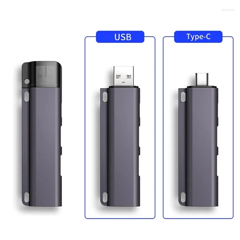 Hubs/USB Hubs Aluminiums OTG USB Splitters Highly Speed External Expansion 1xUSB3.0 1xUSB 2xUSB2.0