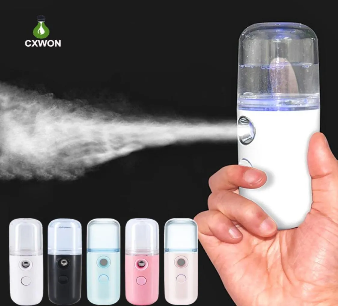 Nano Mist Sprayer 30ML USB Nebulizer Cool Steamer Face Humidifier Hydrating Antiaging Wrinkle Women Beauty Skin Care Tools Facial1073375