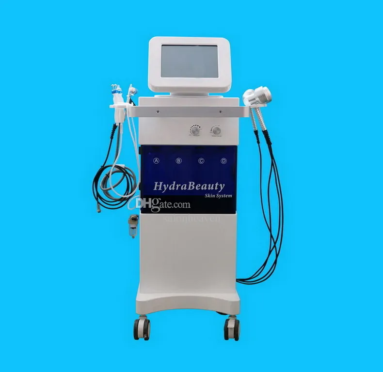 Technologie américaine Hydradermabrasion PDT LED Light 7 couleurs BIO Microcourant Stylo sous vide Spray d'oxygène Hydro Dermabrasion 5 en 1 Hydra Dermabrasion Machine pour les soins de la peau