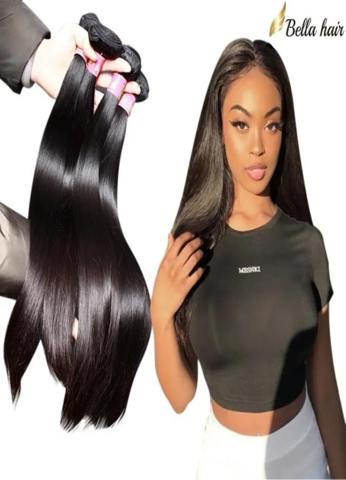 bella hair830inch indian hair weft 3pcs lot straight weaves unprocessed natural color extensions2889353