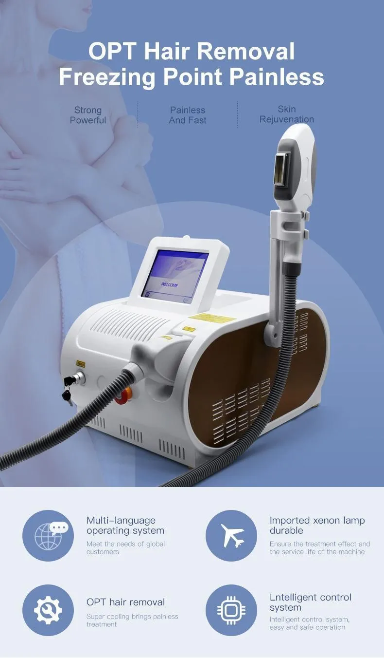 Factory direct selling hot selling fast IPL freezing point painless hair removal machine