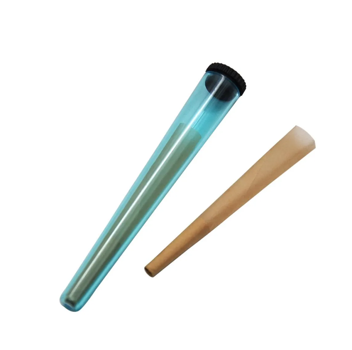 110mm pré-rouleau emballage en plastique conique pré-rouleau doob support de joint de tube cônes de fumer clair avec couvercle blanc fabricant de cigarettes à main7132251