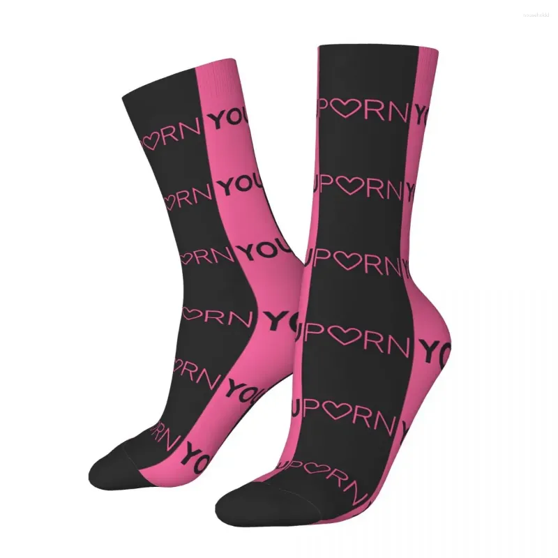 Women Socks YOUPORNS Logo Korean Stockings Winter Anti-Slip Couple Medium Soft Graphic Outdoor Sports