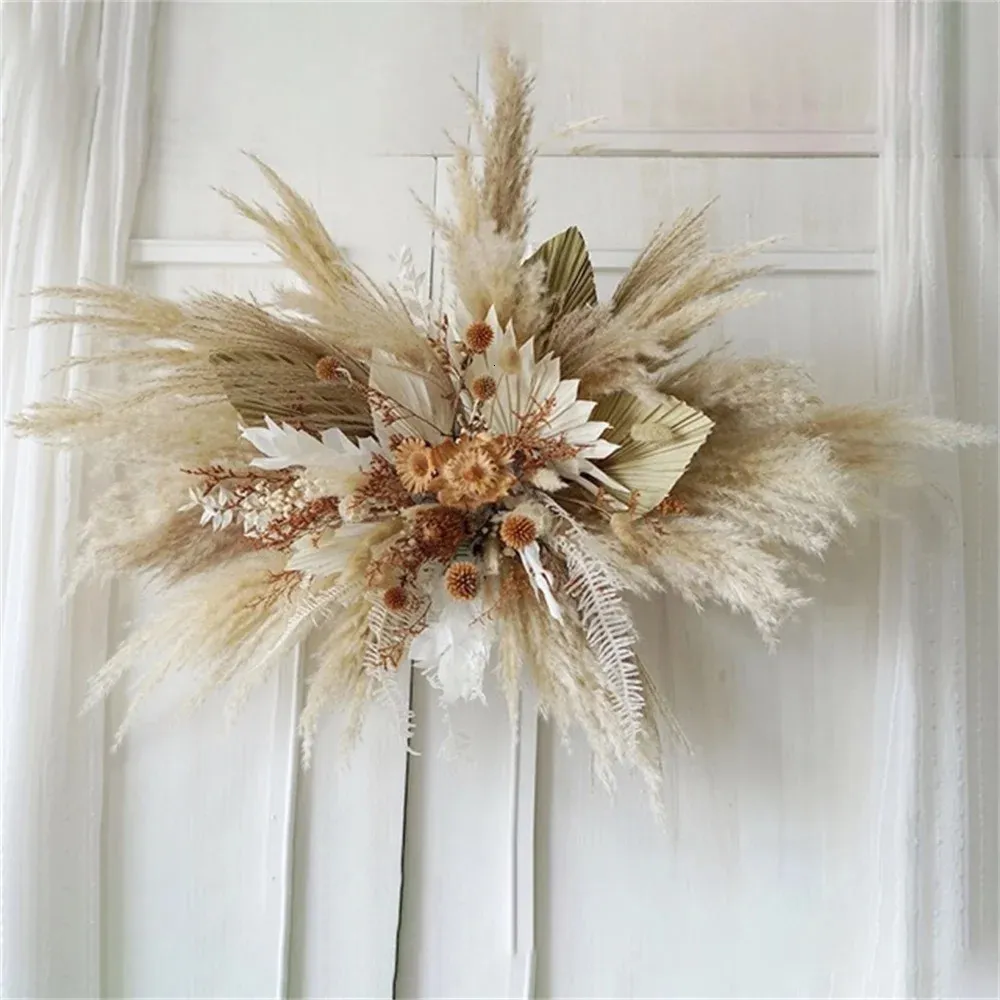 Dried Flower Hanging Art Pampas Grass Boho Wedding Arrangement Arch Row Table Party Po Display 240223