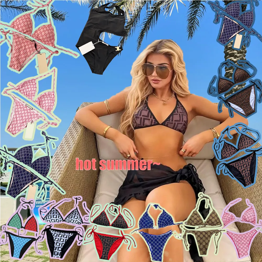 Bikini Designer Swimsuits Dames Skim Bikini's Beach Bading Skim Tweedelig badkleding Badenpak vrouwelijke klassieke badmode kleding Skims sexy mode