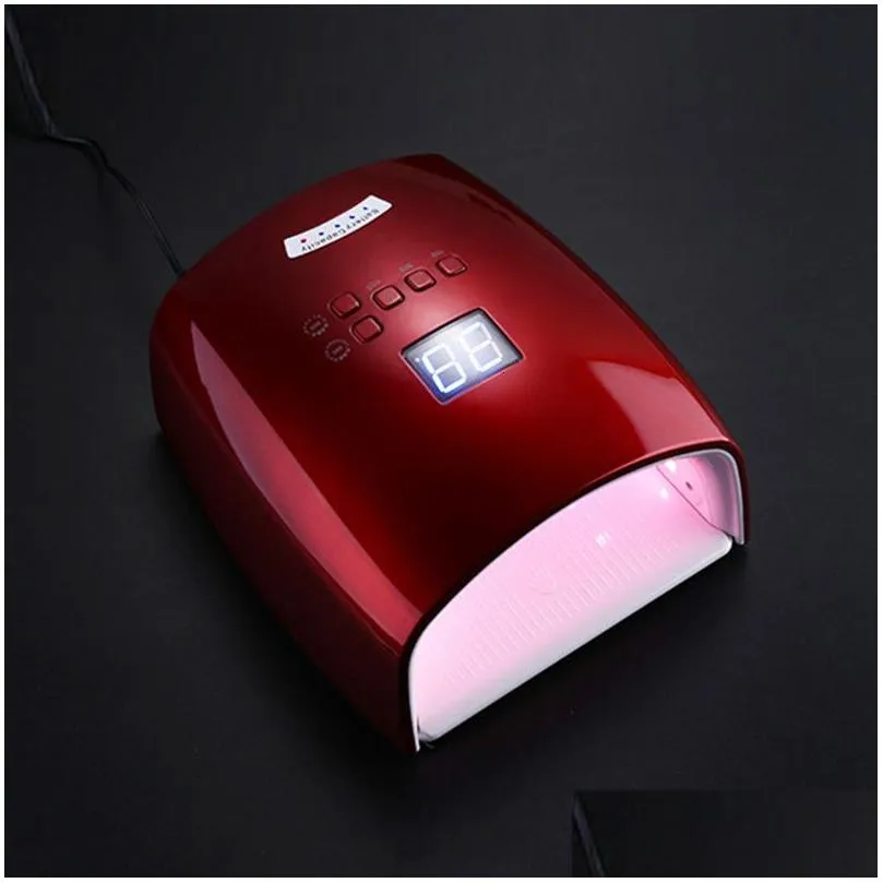 Nail Dryers Battery Powered 48W Rechargeable Lamp Cordless Manicure Dryer Led Light For S Wireless Uv 230323 Drop Delivery Dhrjs