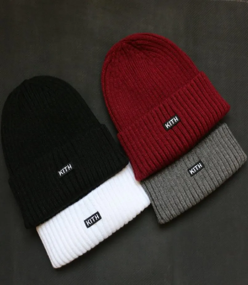 Kith Beanie Caps dzianinowe kaszmirowe miłośnicy par wełna