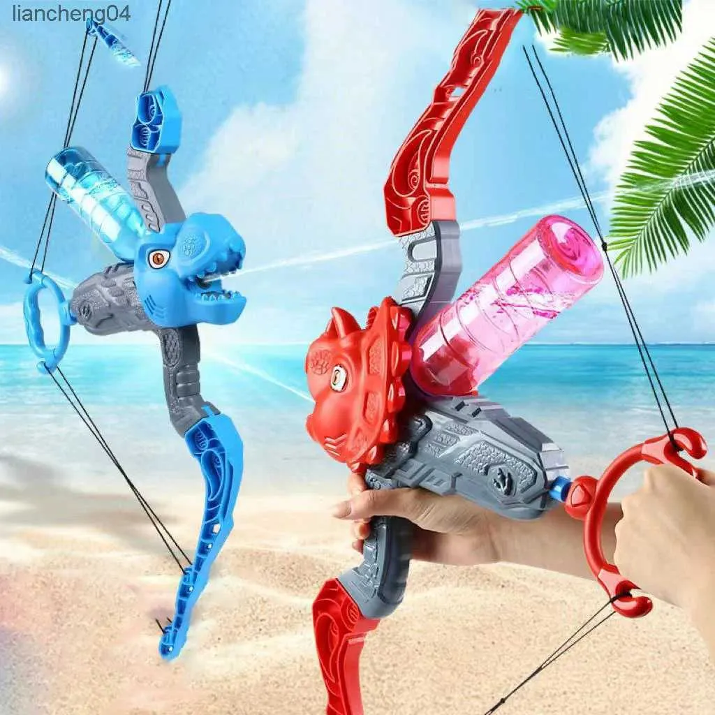 Gun Toys 2 in 1 Bow Arrow Water Gun Learn to Target Safety Shooting Children Summer Swimming Pool Beach Sand Outdoor Water Fighting