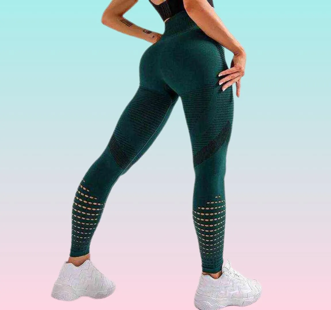 SVOKOR Leggings sans couture femmes extensible serré Push Up pantalons de Sport contrôle du ventre pantalons de Yoga Sport Fitness Leggings de gymnastique H12211206503