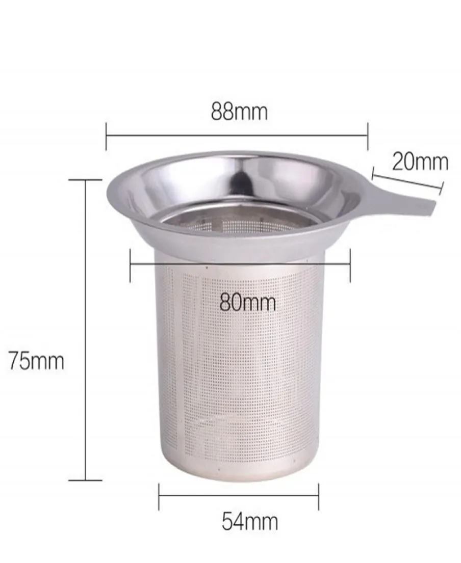 Infusor de chá de malha de aço inoxidável, filtro de chá reutilizável de boa qualidade, filtro de folhas de chá soltas, filtros de chá de metal, filtro de especiarias de ervas 63977348