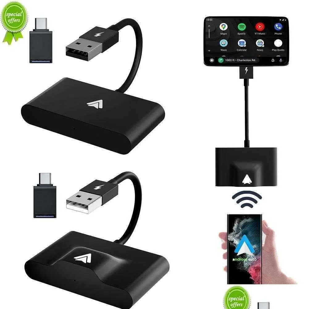 Carro Outros Eletrônicos Automáticos Novo Espelho Dongle Sem Fio Para Modificar Android Sn Smart Link 14 15 Plug Play Conexão Não Indutiva Dhzc5