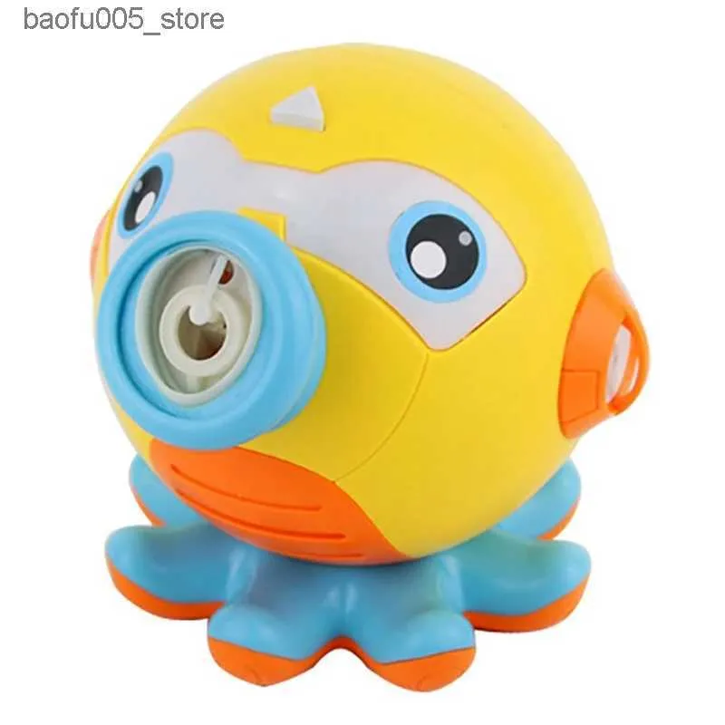 Jeux de nouveauté Jouets de bain pour bébé Octopus Bubble Machine est un générateur de bulles automatique pour enfants avec 3 bouteilles de mélange utilisé pour l'intérieur et l'extérieur Q240307