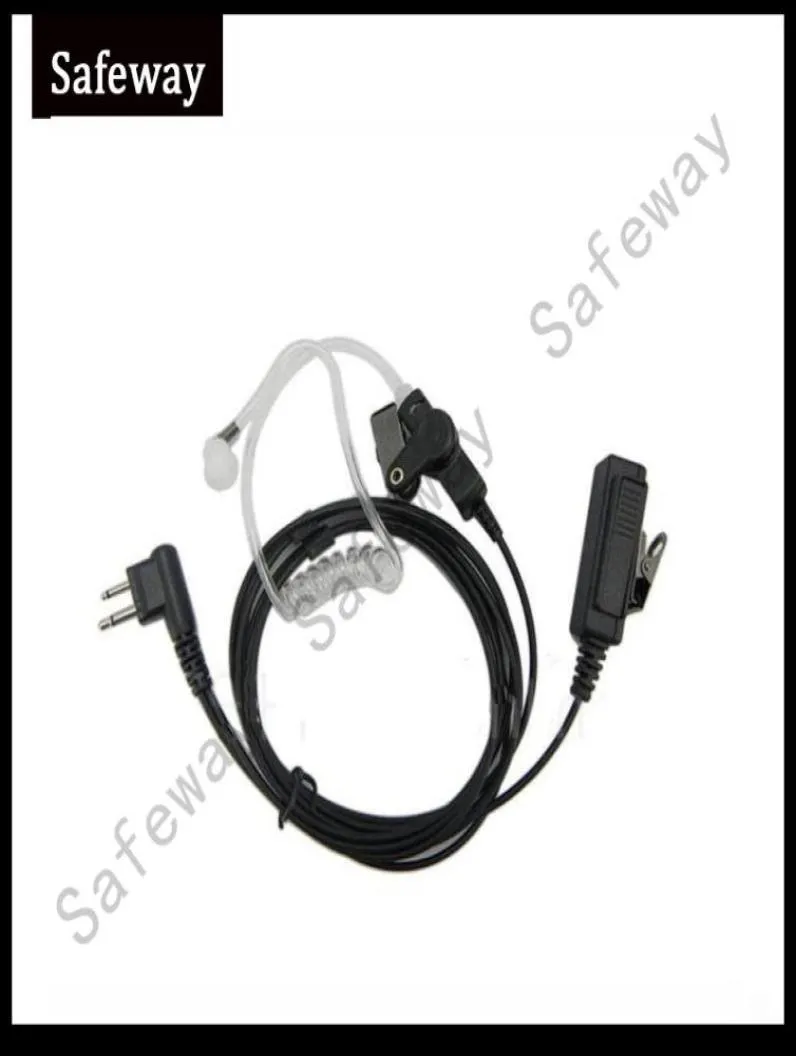 Oreillette à tube d'air pour casque talkie-walkie avec tube acoustique push to talk pour Motorola CP040GP300CP200 deux broches deux broches 9165330