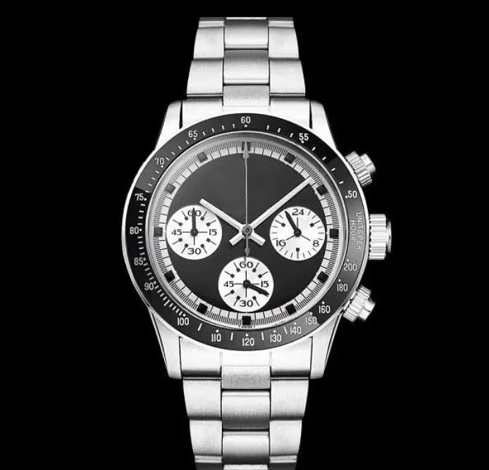 U1 Top AAA qualidade de luxo 3A relógio mecânico automático masculino vintage perpétuo Paul Newman aço inoxidável Meless Steel moda masculina relógios atacado Montre de luxe