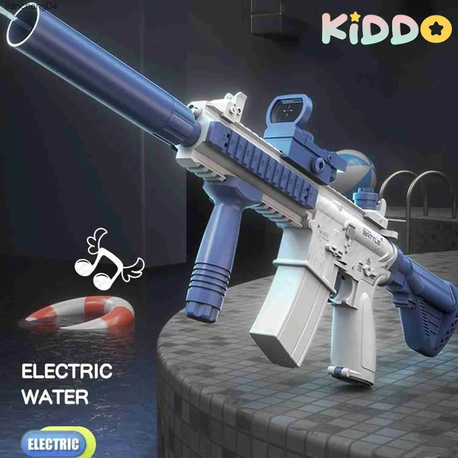 Gun Toys Water Ground Electric Guns Automatyczne przenośne dzieci Summer plaż