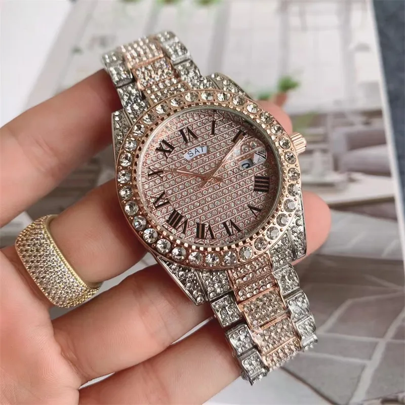 Luxury Mens Watches Fashion Designer Watches Men DateJust Out Watch Watch Diamond Watch 39mm Rose Gold Wutches Montre de Luxe
