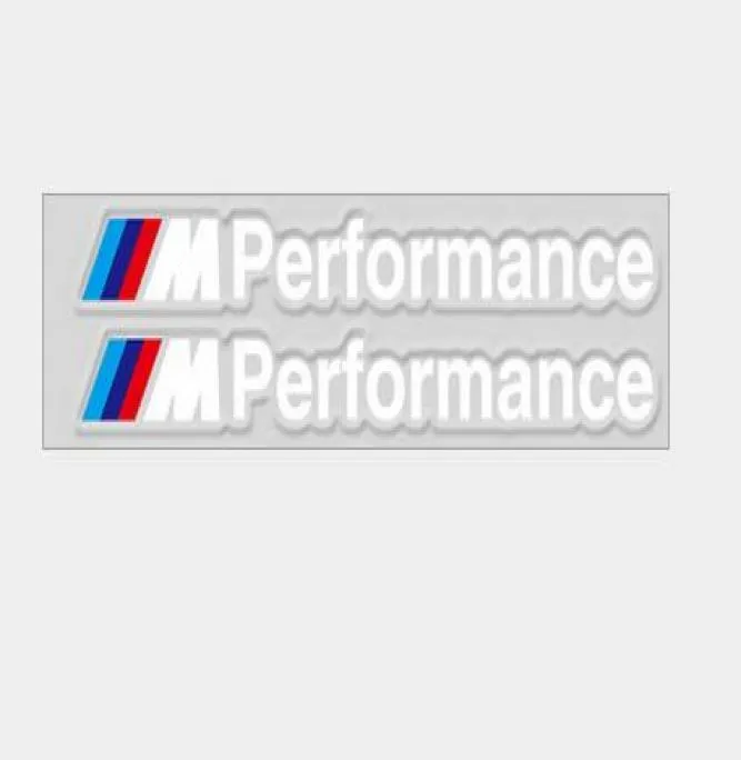 Car Decoration PVC M Power Performance Decals Car Badge Fender Emblem Stickers for BMW Series Auto Acc4633061