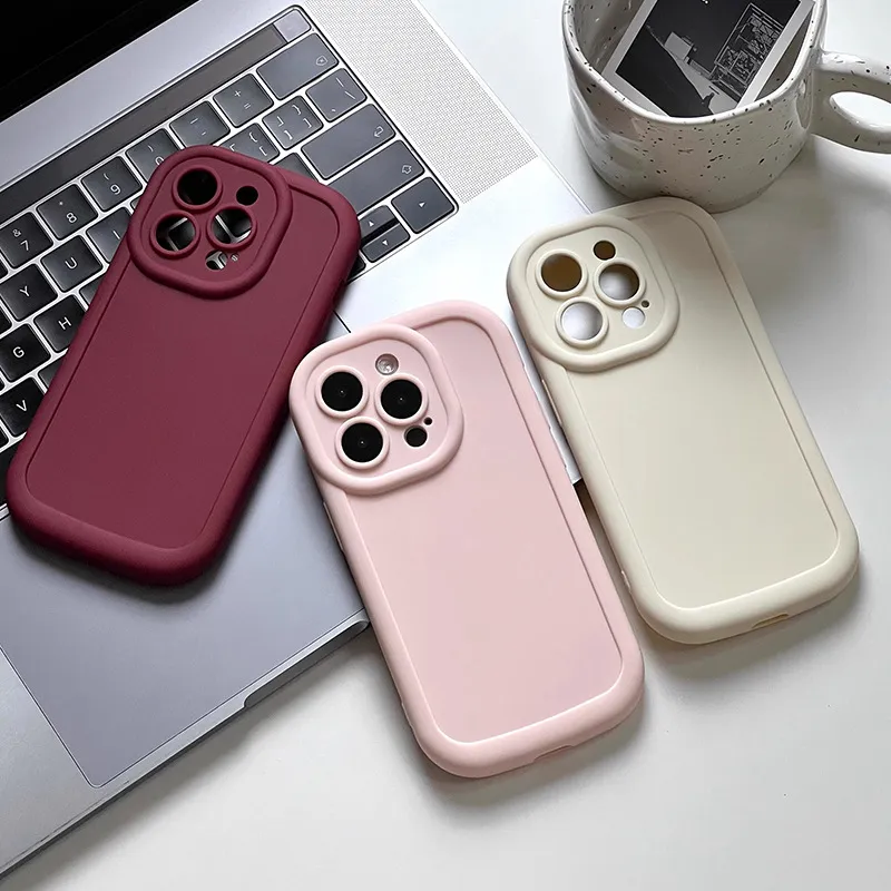 Matte TPU الحالات الهاتفية الناعمة لـ iPhone 15 14 11 13 12 11 Pro Max Cover Diy Corephone Case Case Clotull Simple Skin Factory Price